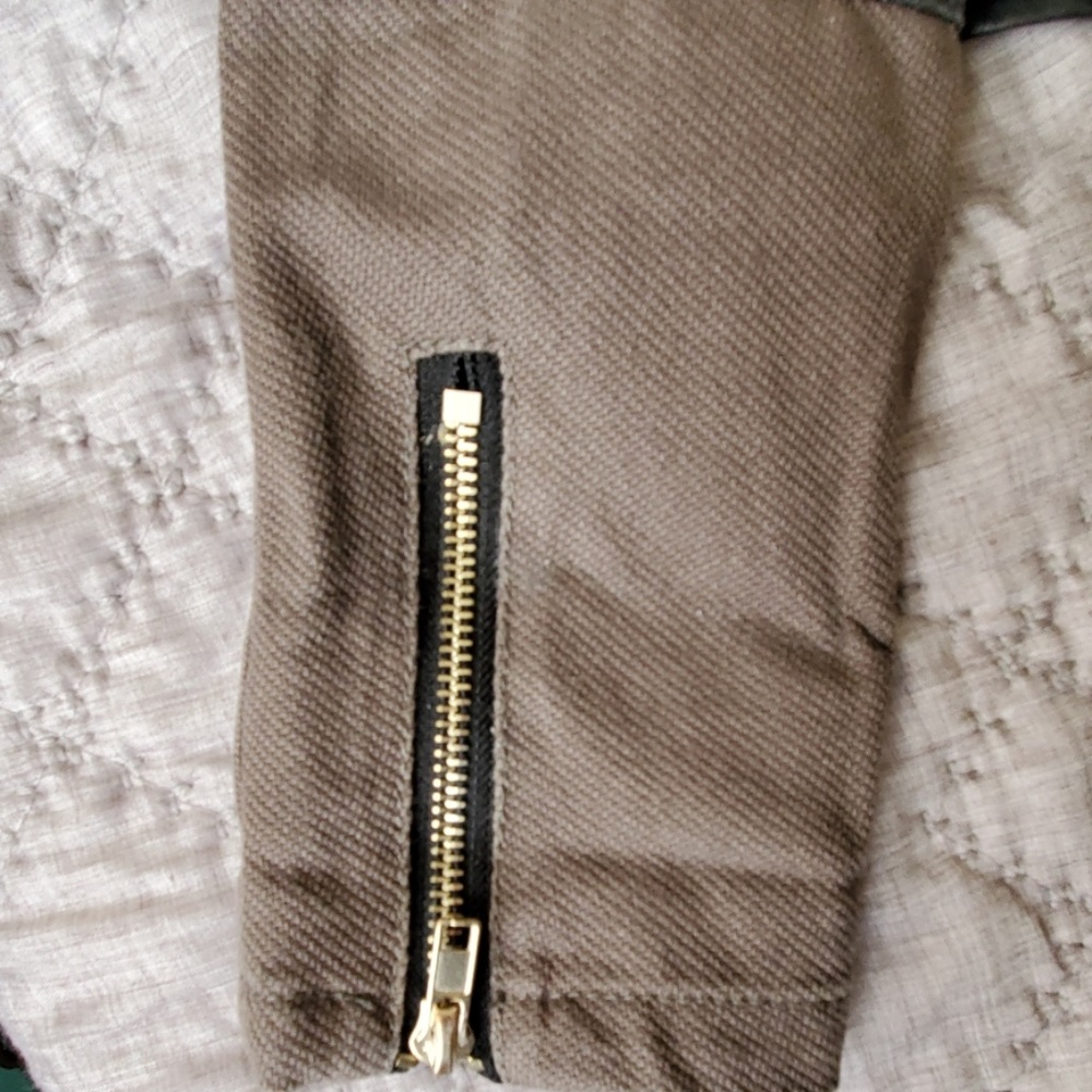 GRACIA bicker jacket black leather and jeans mixed - Picture 5 of 8